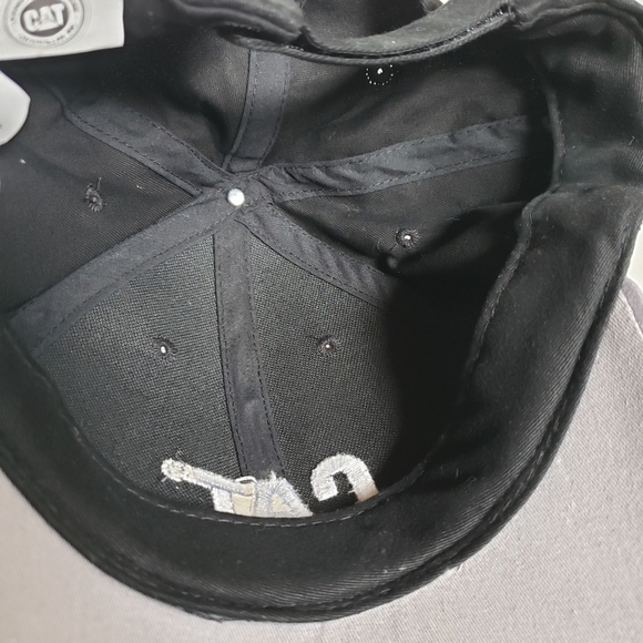 CAT Caterpillar Toromont embroidered logo trademark baseball cap hat black OS - Picture 9 of 10